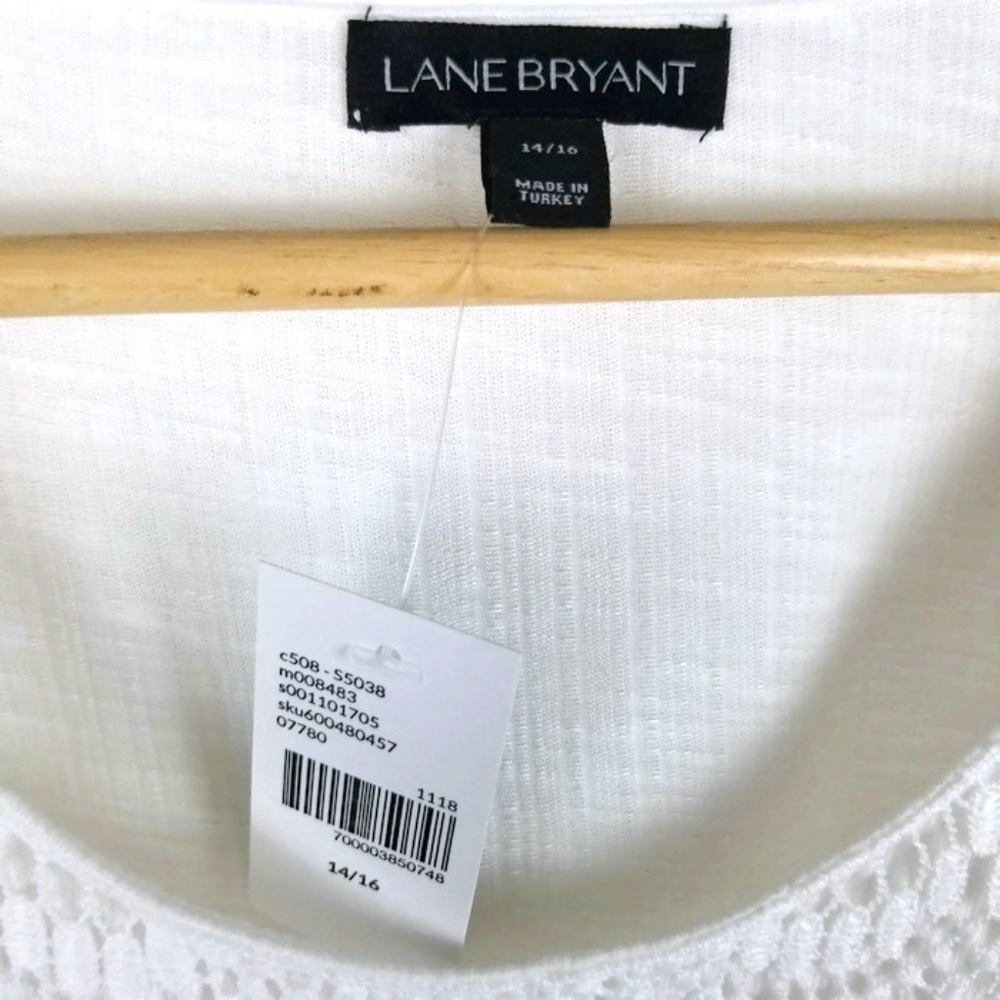 Lane Bryant Embroidered Eyelet Kimono Top 1287 - Picture 6 of 6